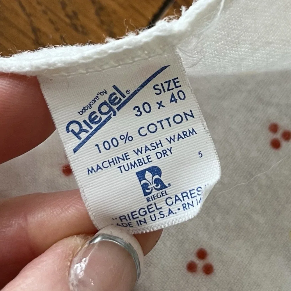 Vintage Baby Receiving Blanket